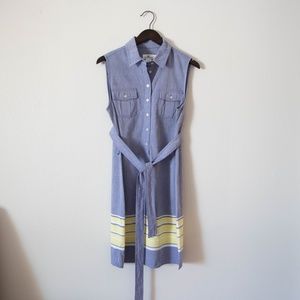 Vineyards Vines Mid Button Collar Sleeveless Dress